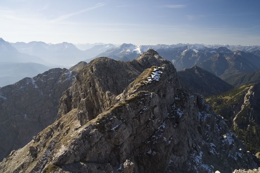 Zahodni greben proti Kreuzspitzl