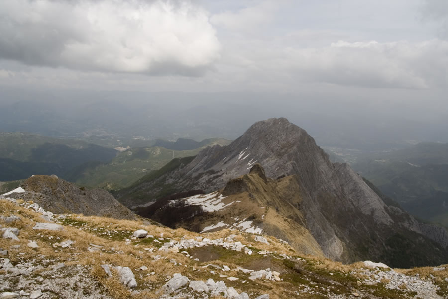 Pania Secca, spredaj Uomo Morto in njegov nos