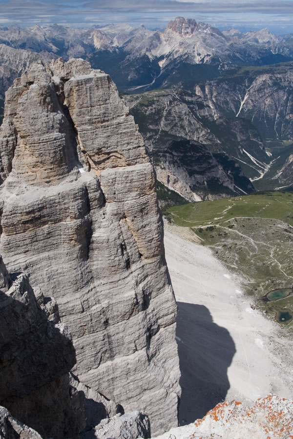 Severna stena Zahodne Cine z Velike