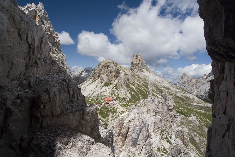 Sasso di Sesto (Sextnerstein) in Torre di Toblin (Toblinger Knoten)
