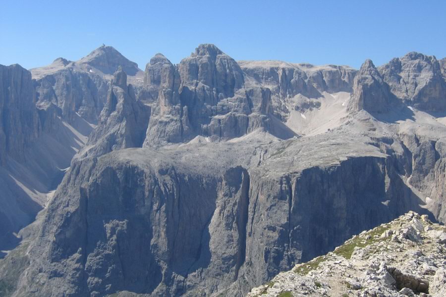 Piz Boe, C. Pisciadu, Torre Exner s ferato Tridentino