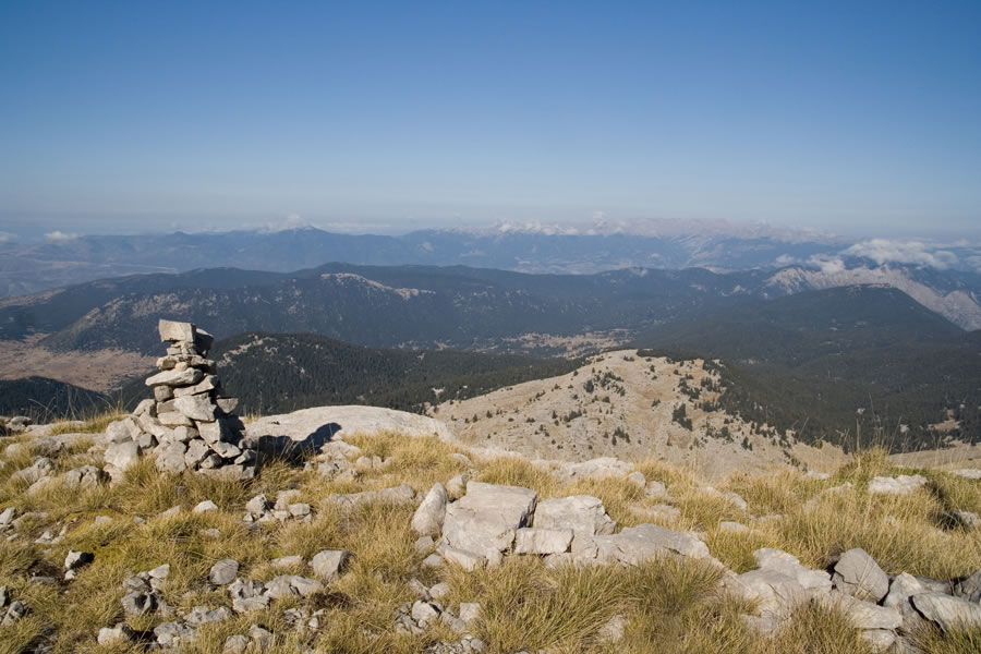 Razgled z grebena proti Gioni