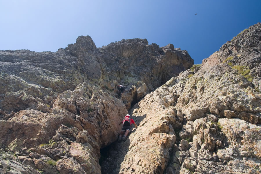 Vzpon čez drugi plezalni skok