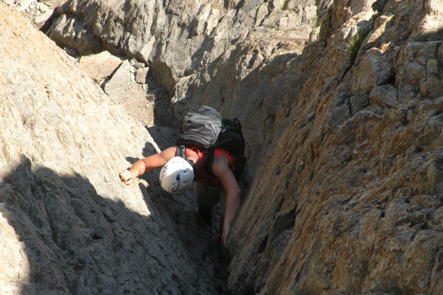 Vzpon čez drugi plezalni skok