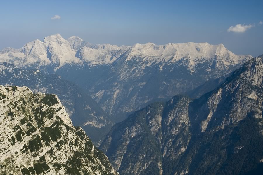 Veliki Ozebnik, Jalovec, Mangart, greben Ponc in greben Mojstrovk