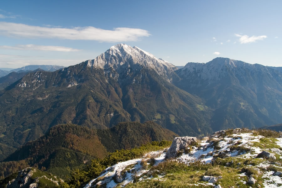 Kočna, Grintovec in Kalški greben