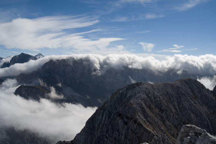 Zadekan greben Mojstrovk
