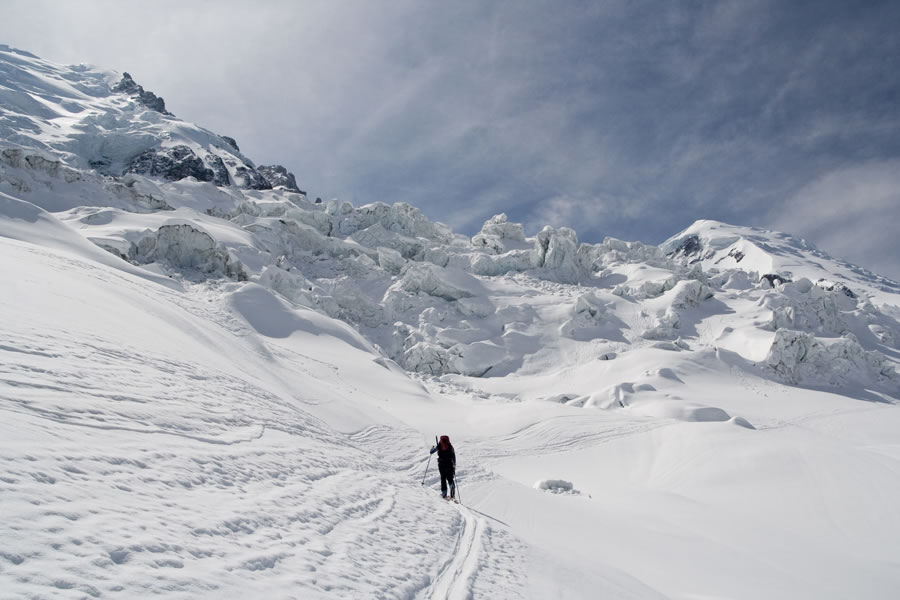 Proti koči les Grands Mulets