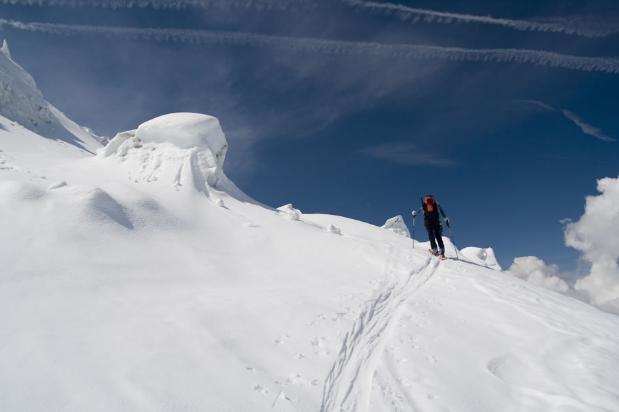 Proti koči les Grands Mulets