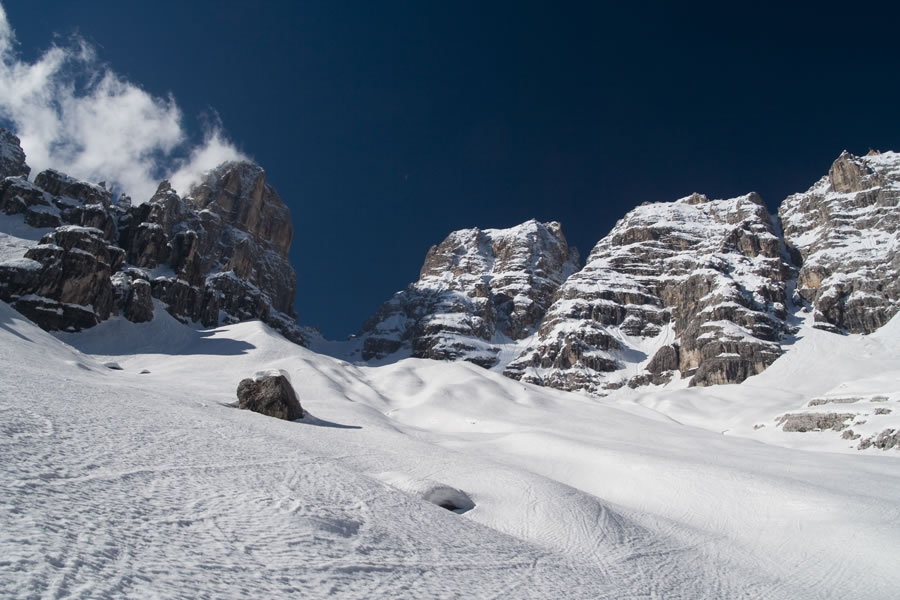 Piz Popena, Passo del Cristallo, Monte Cristallo, Cima di Mezzo