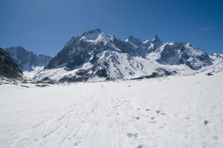 Glacier de Leschaux in Glacier du Tacul