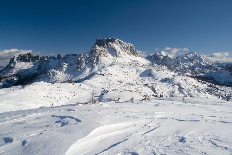 Veliki Koritnik (Trogkofel / Creta di Aip) in Konjski špik (Monte Cavallo / Rosskofel)