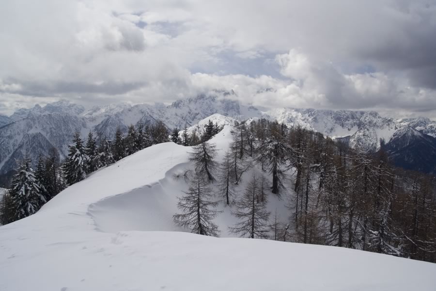 Visoki Kurji vrh, Julijci v oblakih
