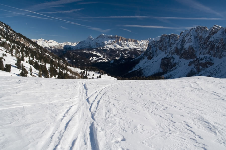 Muntejela de Senes, Croda del Beco (Seekofel), Sasso delle Nove (Neuner) Sasso delle Dieci (Zehner),  Zw�lferkofel, Antersasc (Zwischenkofel)