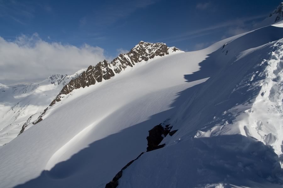 Verdretta di Mazia (Matscherferner) s škrbine Quelljoch